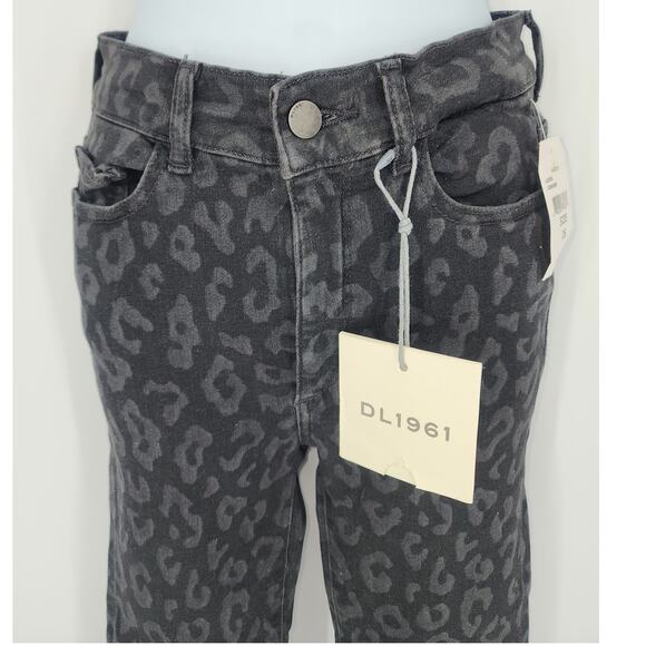 DL1961 Farrow Ankle Jeans Black Leopard Print Women's Sz 26 - Picture 10 of 13